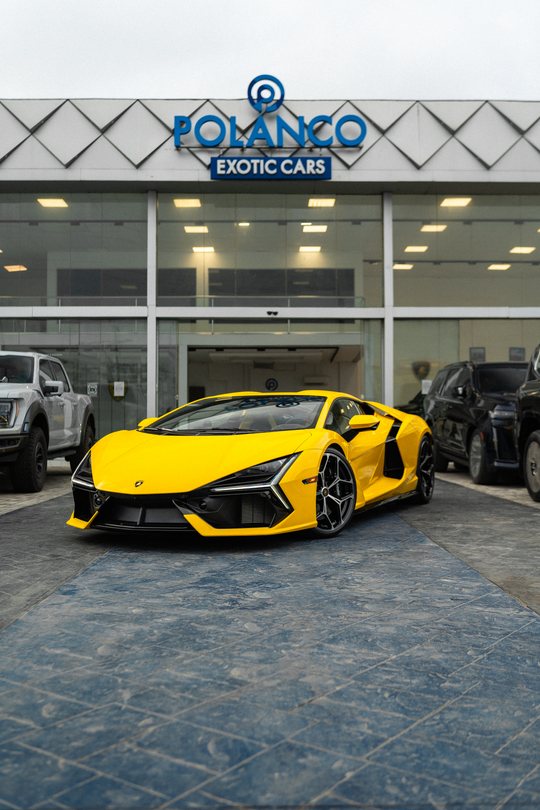 Lamborghini Revuelto outside Polanco Exotic Cars