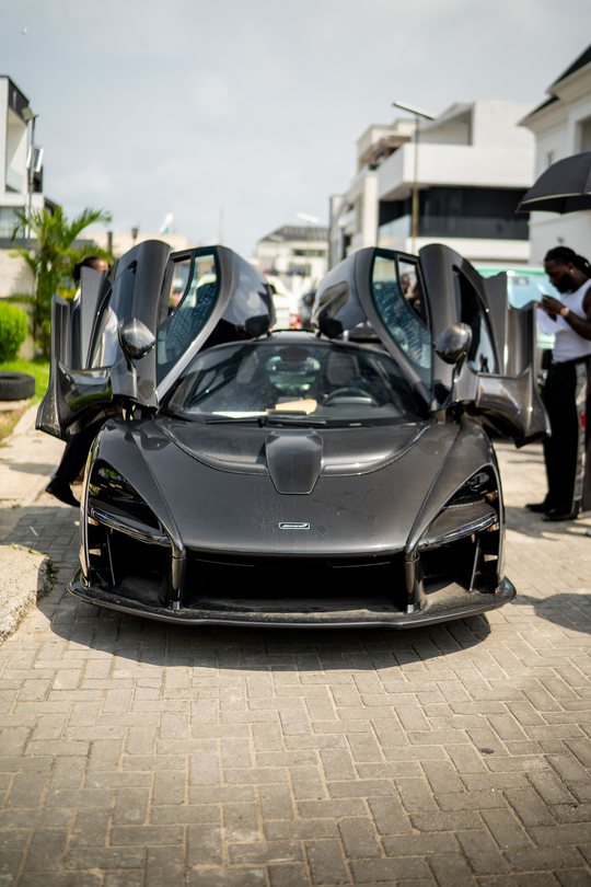 McLaren Senna with its doors open