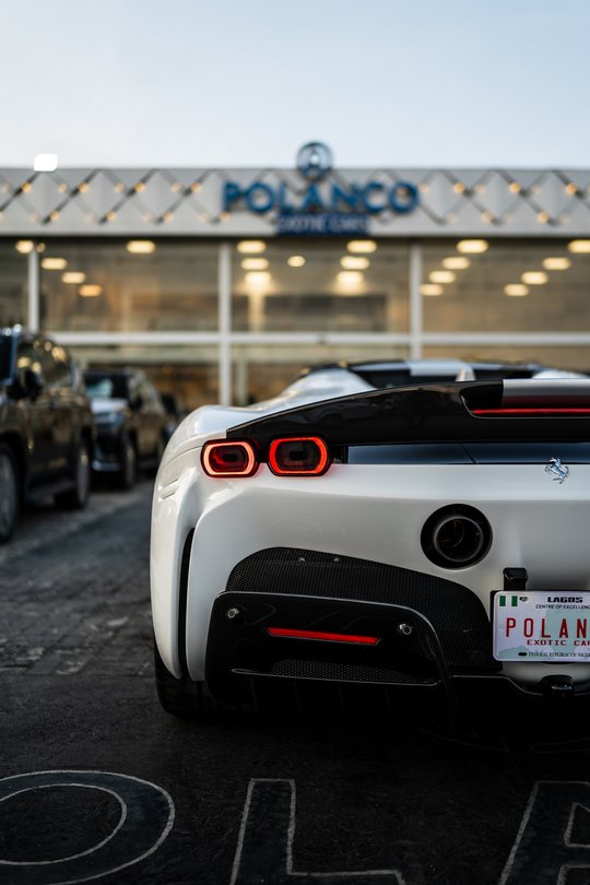 Ferrari SF90 Stradale outside Polanco Exotic Cars