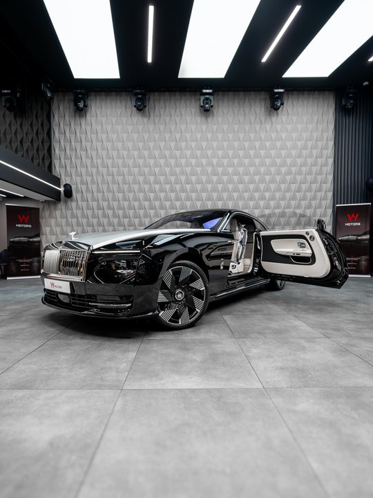 Rolls-Royce Spectre in the W Motors showroom